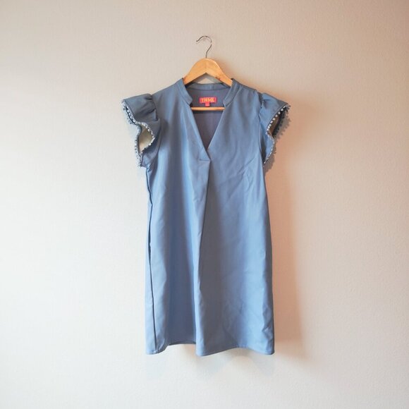 THML Blue Mini Dress - Picture 2 of 6